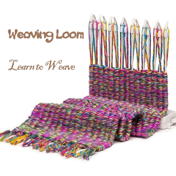 Weaving Loom Learn To Weave Scarf Knitting Machine Knitting Loom Knit Hobby  Tool Kits with Knitting Wool Yarn Child Educational Toys Craft Needlework